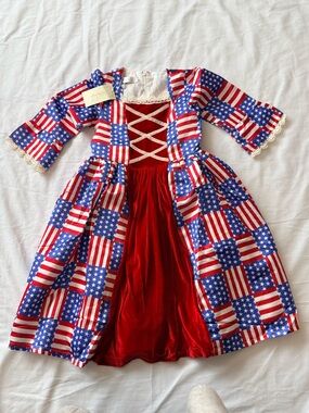 NWT - Trish Scully - Historical Heroine Patriotic Costume Dress